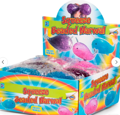 Image 1 of SQUEEZE BEADED NARWAL (£1.99)